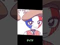 🇬🇧🇫🇷しりとり　　 #カントリーヒューマンズ #countryhumans #カンヒュ #テンプレートお借りしました #しりとり #キツネの編集#カントリーヒューマンズメーカー