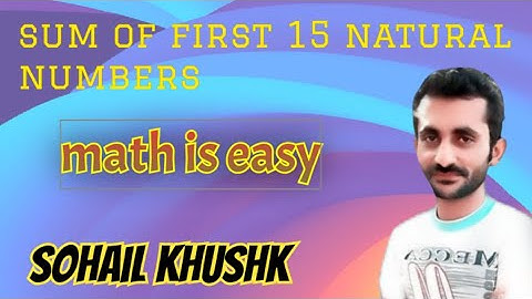 sum of first 15 natural numbers