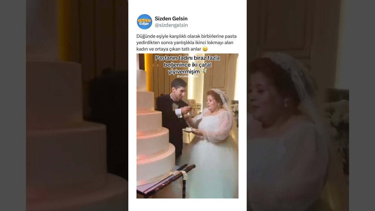 Yanlışlıkla ikinci lokmayı alan kadın ve ortaya çıkan tatlı anlar 😄