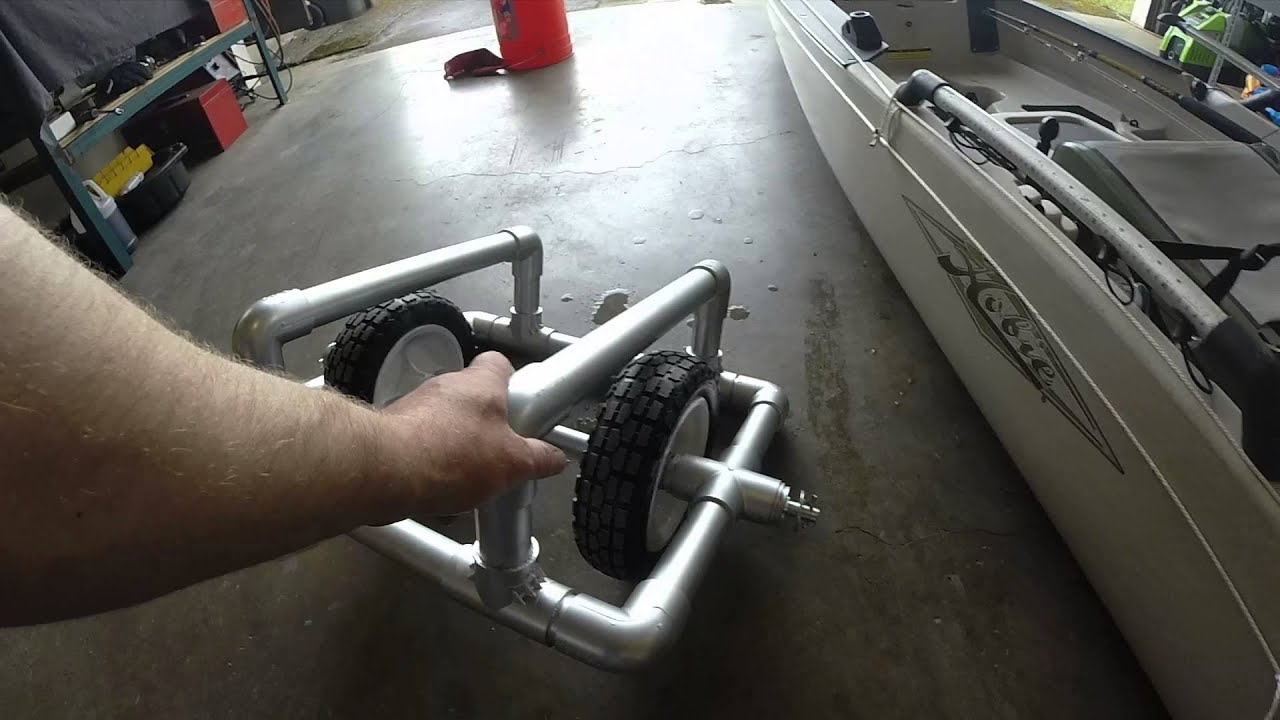 Hobie Pro Angler 14 DYI Kayak Cart - YouTube