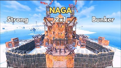 Best 2x1 Stair Bunker Base 2025 – Strong & Easy to Build | Rust Base Design