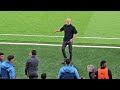 Pep guardiola unhappy and argument with spurs goalkeeper vicario tottenham v manchester city