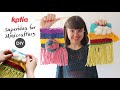 🚸 DIY Minicrafters 🌈 Haz un telar casero para tejer tapices con lanas, telas, flecos... | Katia