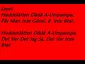 The Ark - Kolla kolla (Lyrics)