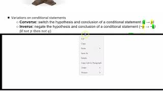 Conditional Statements (Geometry Lesson)