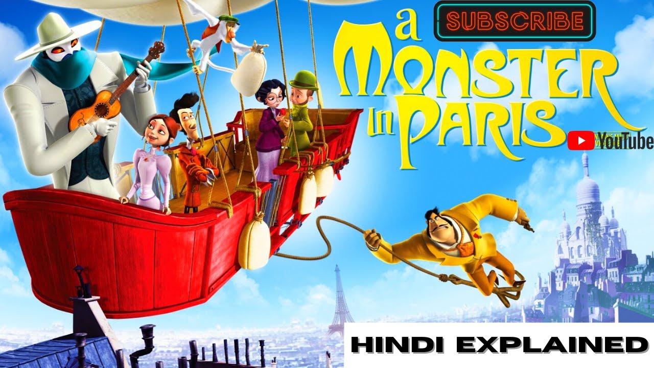 Movie Explained In Hindi | A Monster In Paris | A Monster In Paris Full Movie  Hindi Explanation | - YouTube