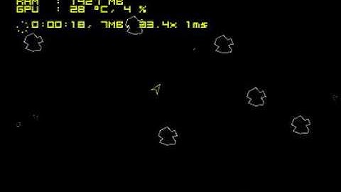 SFML C++ asteroids Clone 1979  2019 - Beta v.1.0