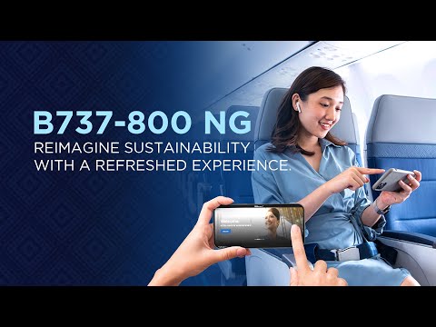 Reimagine sustainability with a refreshed experience on board the B737-800 NG.