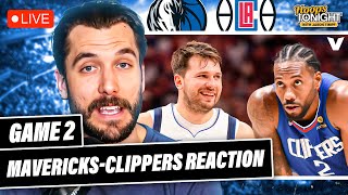 Mavericks-Clippers Reaction: Luka Doncic \& Dallas take Game 2, even series vs. LA | Hoops Tonight