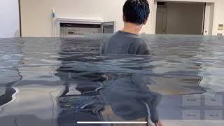 The Disaster Scope: Augmented Reality Flash Floods Simulated Experience for iPhone with ARKit 3