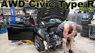 Building an AWD Civic Type R | Ep. 29 (I&#39;m back...wiring)