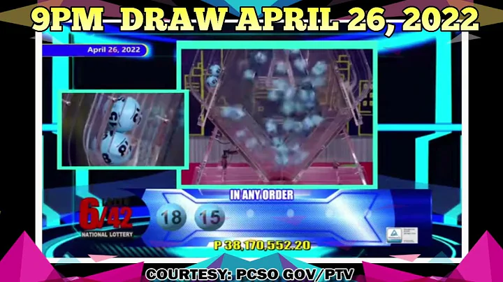 6/42 Lotto Live Draw April 26, 2022 PCSO| LOTTO RESULT WINNING NUMBER