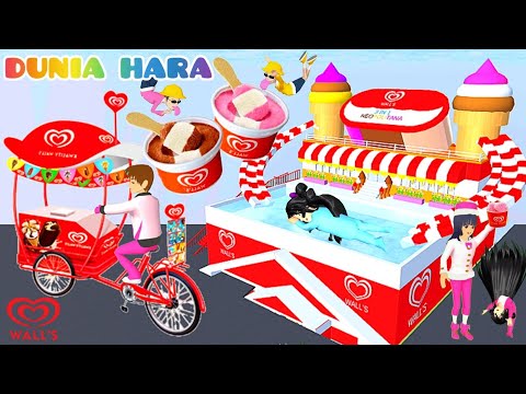 Yuta Mio Mau Jualan Es Krim 😱 Rumah Ice Cream Walls 3 Rasa | Sakura School Simulator