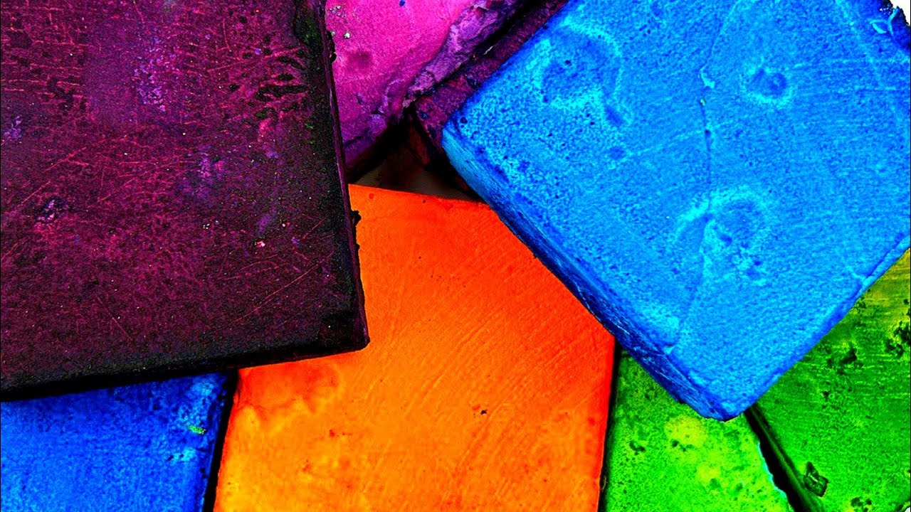 🌈Rainbow dyed gym chalk🌈colourful dyed gym chalk edit🌈Rainbow dyed gym