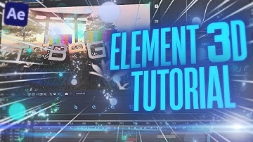 Tutorial How to use Element 3D in After Effects | After Effects E3D Tutorial