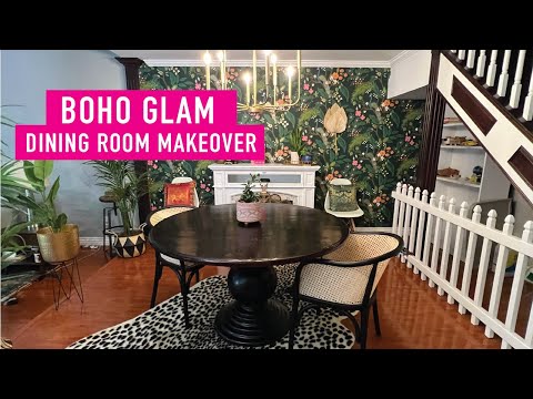 Boho Glam Maximalist Dining Room Makeover ft. Mary Lynn Rajskub!