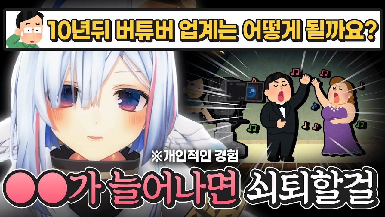 버츄얼 유튜버 업계의 미래를 조심스레 예측해보는 카나타 [ 홀로라이브 아마네 카나타 ]