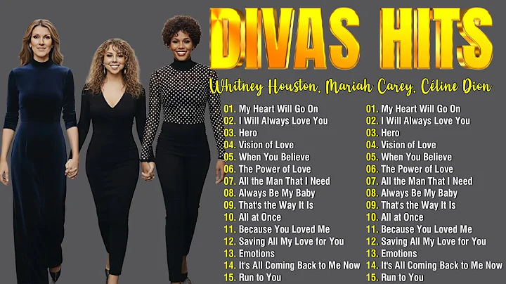 Legendary Divas 80s 90s 💖 Whitney Houston, Mariah Carey, Celine Dion - Ultimate Greatest Hits