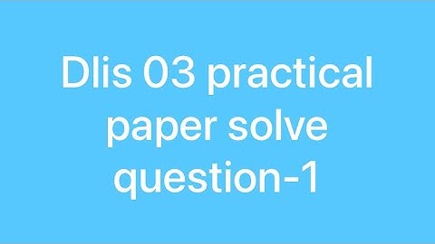 Dlis03 dec 2024 examination question paper solve #dlis #dlisupdate #vmoukotanewsexam #vmoukota 