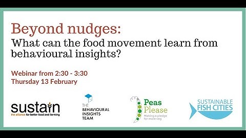 Beyond nudges: What the food movement can learn from behavioural insights