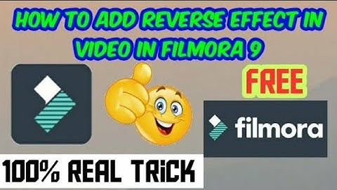 how to reverse a video in filmora 9 | how to add reverse effect in filmora | wondershare filmora 9