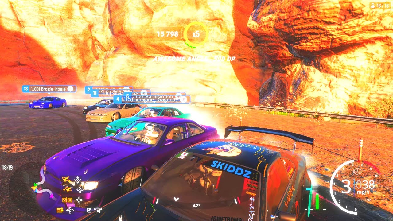 Red Rock 7 Man Tandems... - CarX Drift Racing Online (Tandems w/ Randoms #1)