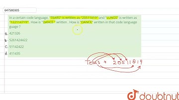 in a certain code language, \