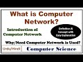 What is Computer Network? Introduction to Computer Network-Need/Requirement/Uses of Computer Network