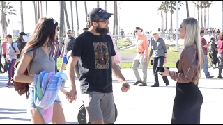 Guy Leaves His Girlfriend for Hot Girl IN ASTON MARTIN DB9 (Gold Digger Prank)