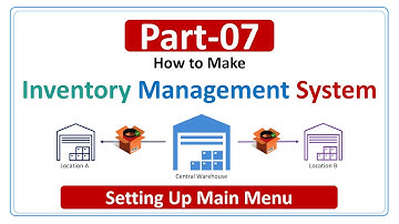 How to Make Inventory Management System Part-7 | Setting Up Main Menu