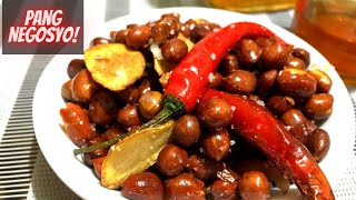 Fried Peanuts with Garlic and Spice (Spicy Adobong Mani) | Pang Negosyo