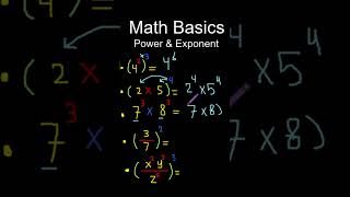 Power Distribution - 005 - Math Basics - #maths #shorts #algebra #mathematics - توزيع الباور