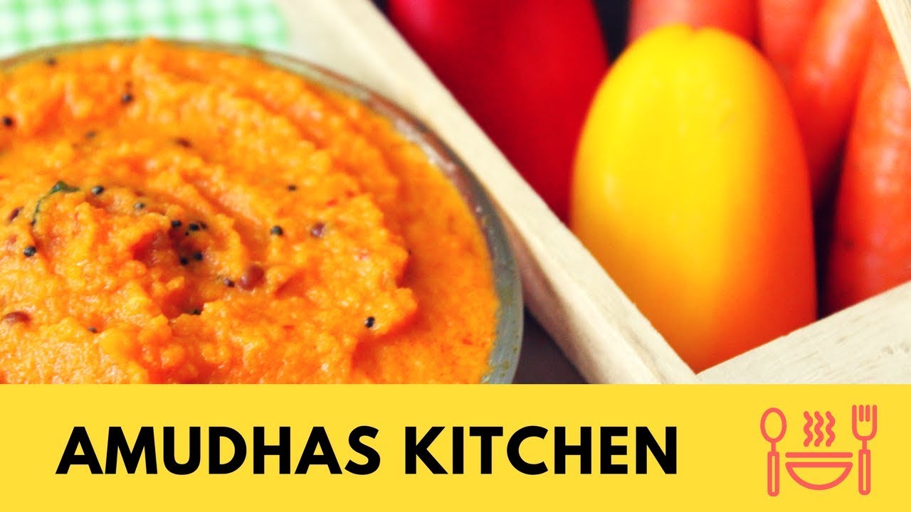 Quick Carrot Chutney in Tamil காரட் சட்னி Easy & Healthy Sidedish for Idly/Dosa YouTube