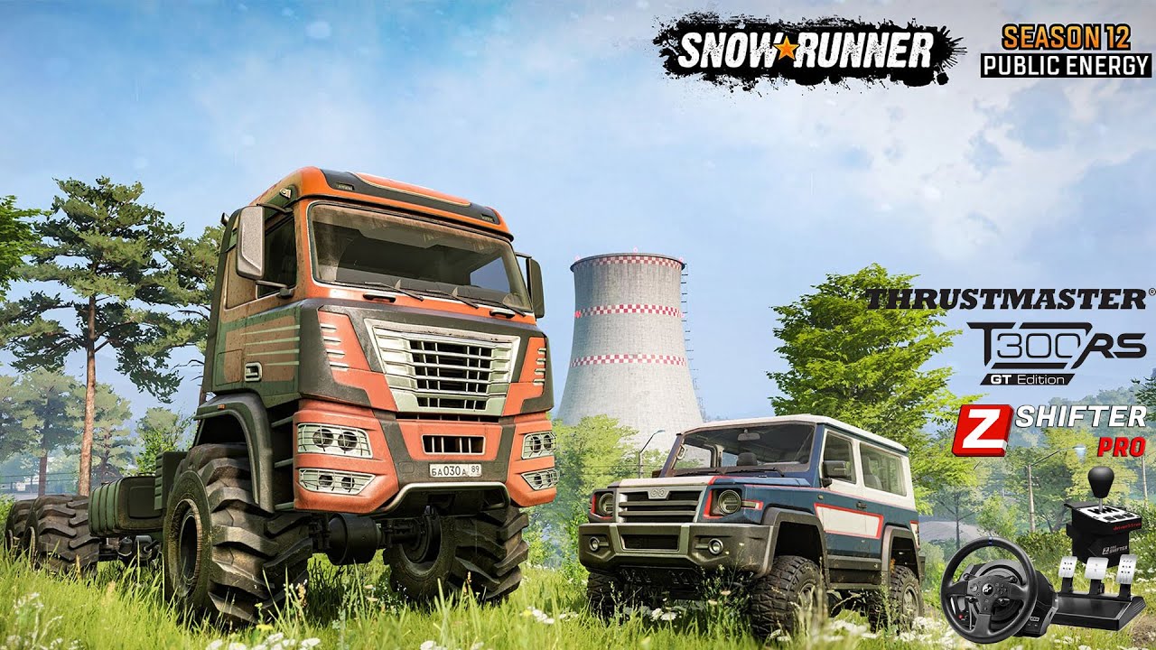 SnowRunner Season 12 Public Energy 01.02.2024 Thrustmaster T300 RS GTE ZShifter PRO 🔴
