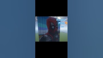 Deadpool pixel art 🎨 [comment for yours]#minecraft #marvel #memes #viralvideo #gaming #viralshort