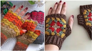 most wearing and cozy crochet fingerless gloves Women's crochet gloves designs collection