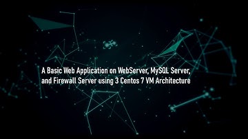 BASIC WEB APPLICATION ON WEBSERVER, MYSQL/MARIADB SERVER, AND FIREWALL SERVER