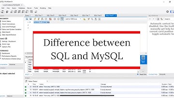 Difference Between SQL and MySQL | SQL Interview Questions and Answer