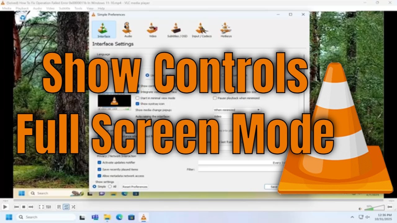 How To Show Controls In Full Screen Mode on VLC Media Player [Guide ...