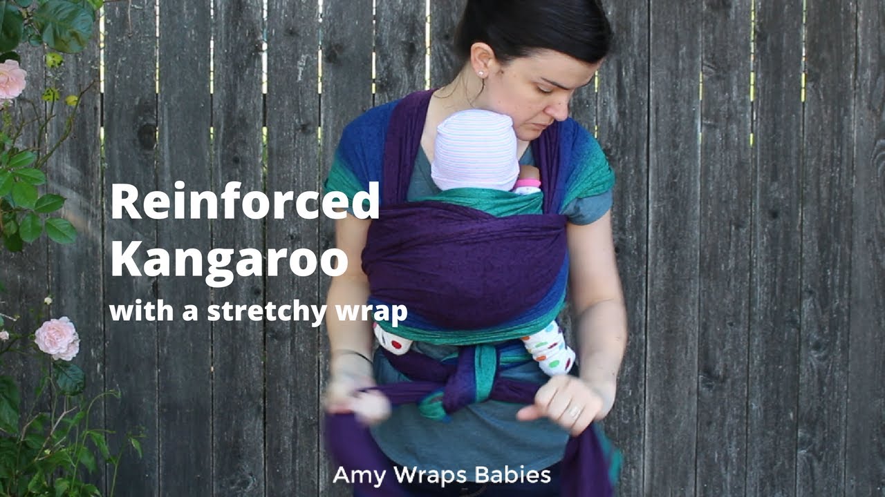 kangaroo carry stretchy wrap