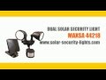 Led dual solar security light  solar motion light  maxsa 44215