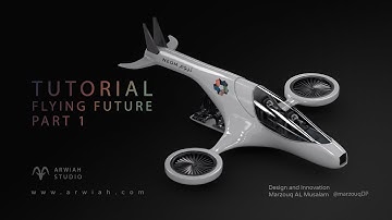 Future Aircraft Tutorial - Modeling and Animation - PART 1 - CINEMA4D