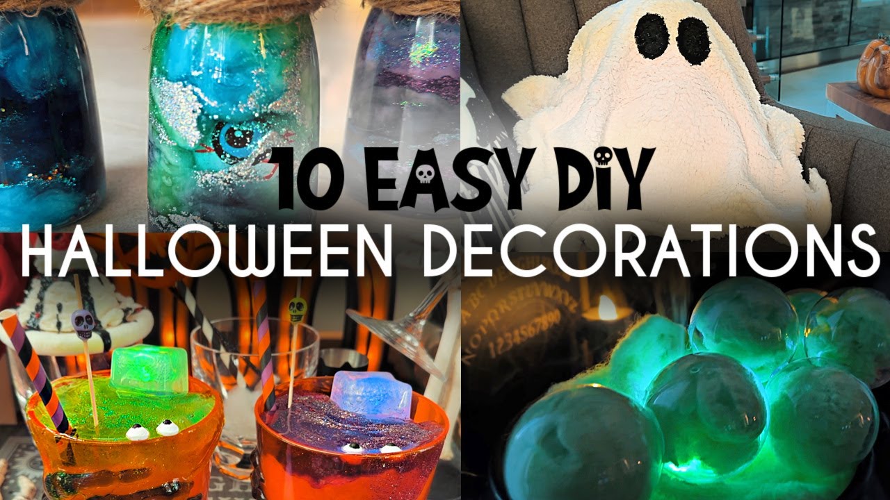 10 Easy DIY Halloween Decoration Ideas - YouTube