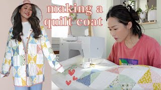 DIY Quilt Coat  FREE PATTERN  Easy Beginner Sewing Tutorial + Matching Dog Jacket!