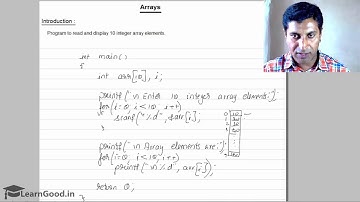 6 02 Single Dimensional Arrays   Program to read and display 10 numbers