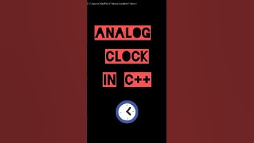 Analog Clock in C++ #coding #programming #cprogramming #c++programming