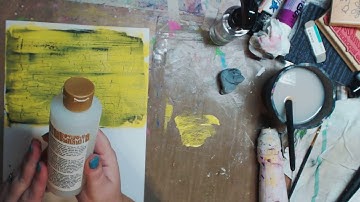 QUICKIE-How to Use FolkArt Crackle Medium YUMO