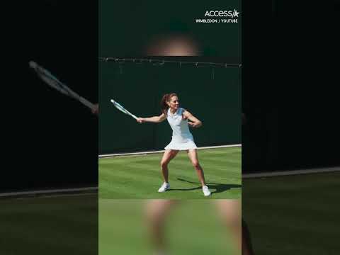 Kate Middleton Goes Up Against Roger Federer At Wimbledon #shorts