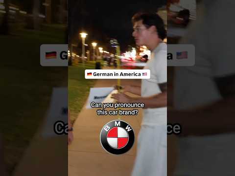 German asking Americans to Pronounce Car Brands