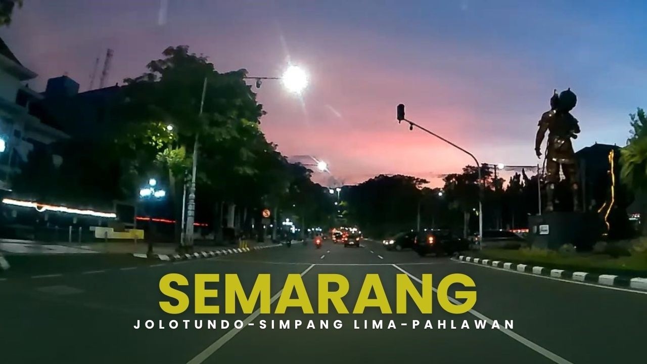 City Ride Semarang Sore ke Malam || Sunset Cantik & Lampu Kota Bikin Adem!